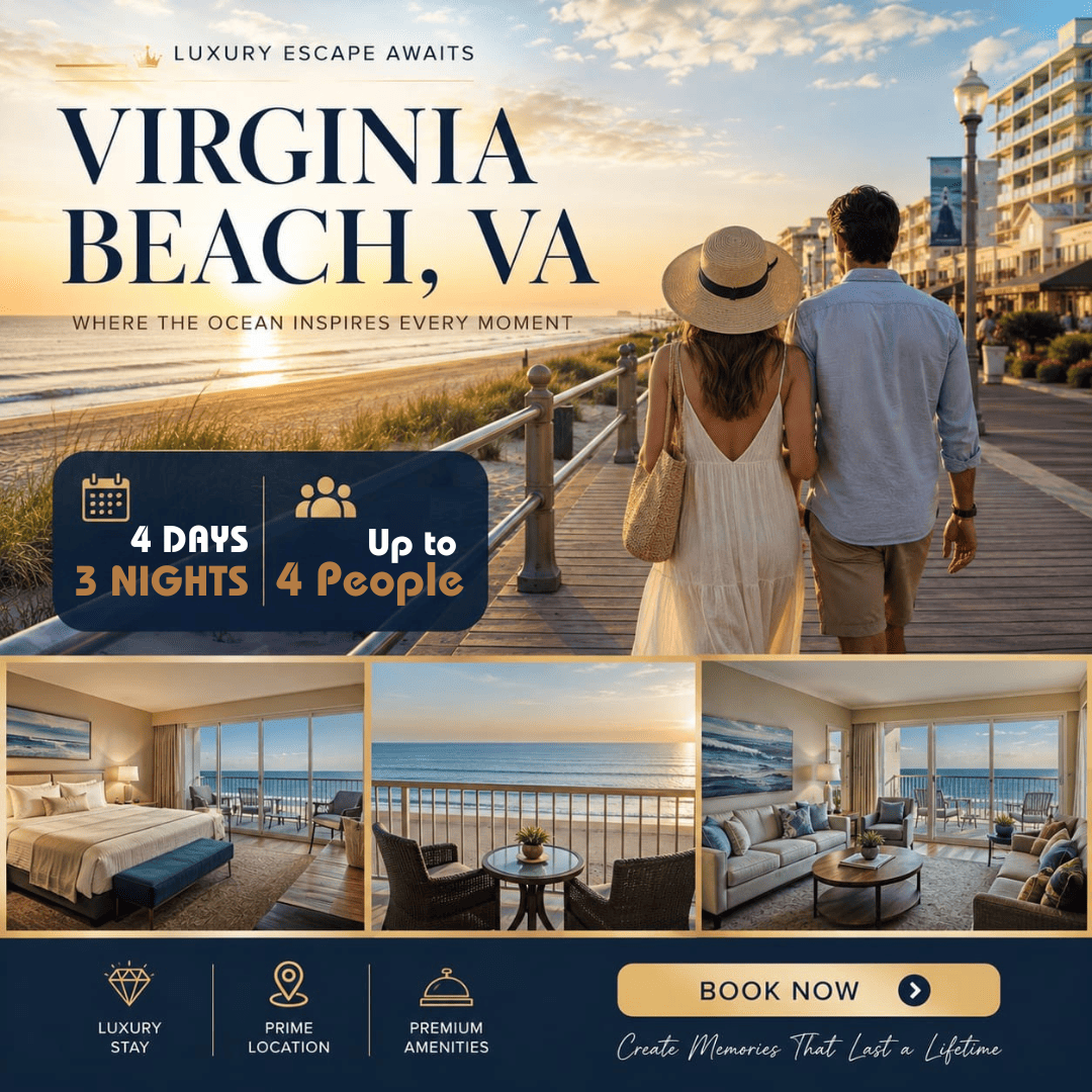 Hilton Virginia Beach Oceanfront — 4D/3N Virginia Beach, VA